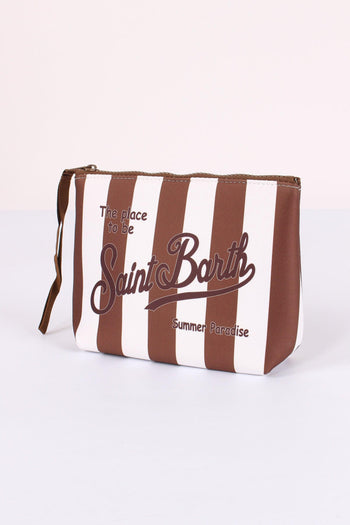 Aline Pochette Righe Moro/bianco - 4