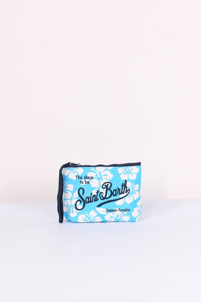 Aline Pochette Fiori Azzurro