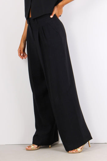 Pantalone Bottoni Gioiello Nero - 3
