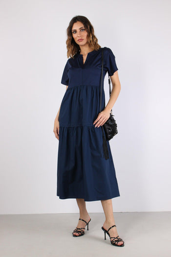 Capsula Abito Maglia Cotone Blu - 6