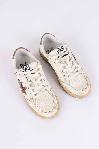 Sneakers Week Star Borchie Bianco/bronzo - 5