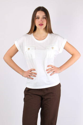 Antoine T-shirt Cotone Taschiine White - 2