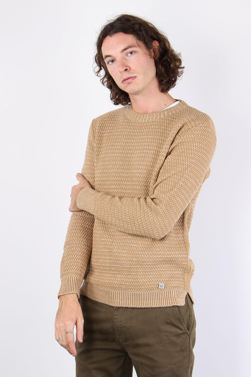 Maglia Punto Riso Cammello/beige - 2