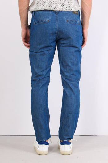 Denim Chino Leggero Denim Medio - 4