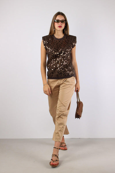 Canotta Paillettes Moro