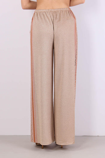 Pantalone Palazzo Lurez Fantasia Beige - 5