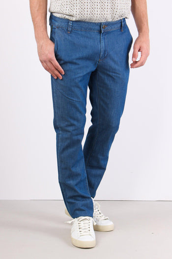 Denim Chino Leggero Denim Medio - 2