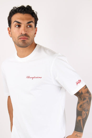 T-shirt Scritta Ricami Abbronzatissimo - 7