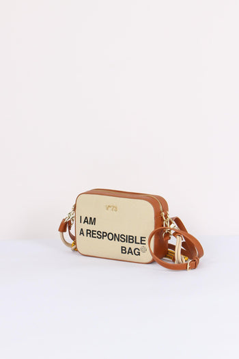 Responsible Camera Bag Canvas Off White/cuoio - 2