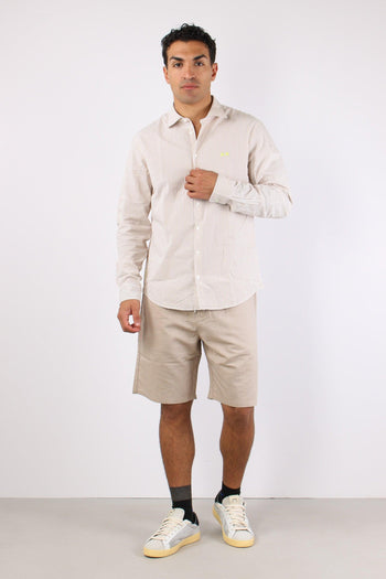 Camicia Fancy Riga Beige/bianco - 4