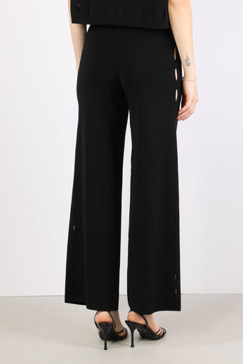 Pantalone Cut Out Nero - 4