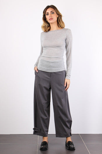 Maglia Misto Cashmere Grigio - 4