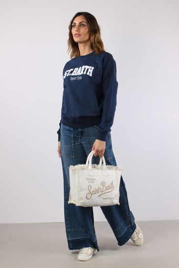 Felpa Scritta Blu - 5