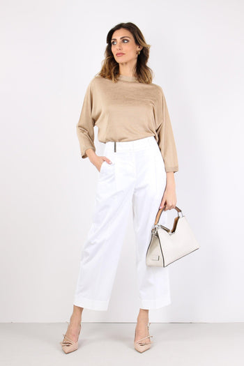 Maglia Inserto Lurex Sabbia - 5