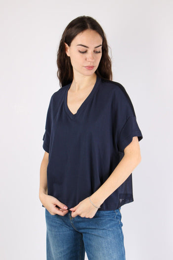 T-shirt Scavo V Organza Blue - 3