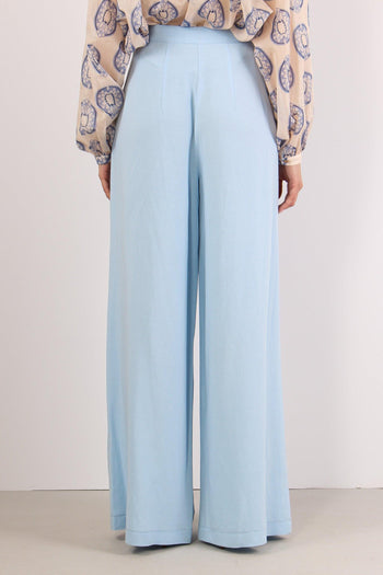 Pantalone Palazzo Misto Viscos Polvere - 4