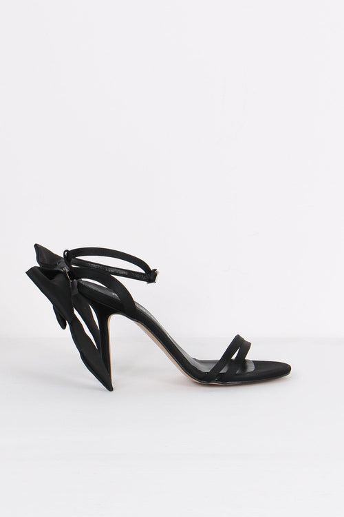 Decollete Raso Fiocco Nero