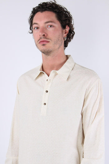 Attore Camicia Polo Operata Beige - 7