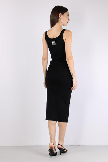 Abito Maglia Spacco Nero/burro - 4