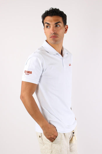Polo Collo Contrasto Bianco - 3