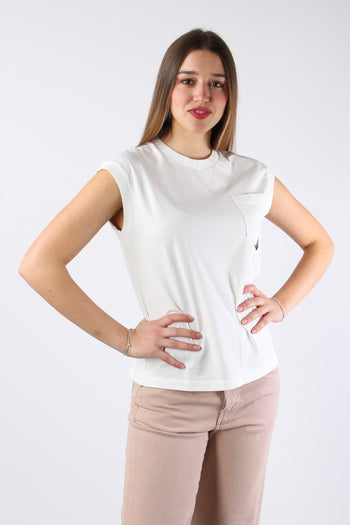 T-shirt Smanicata Taschino White - 6
