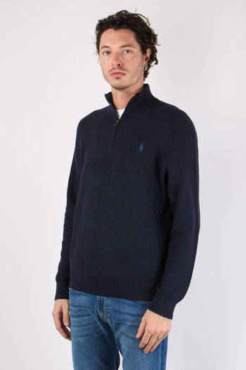 Maglia Mezza Zip Nido Dape Navy - 3
