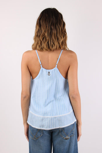 Amal Top Doppia Balza Riga Cashmere - 4