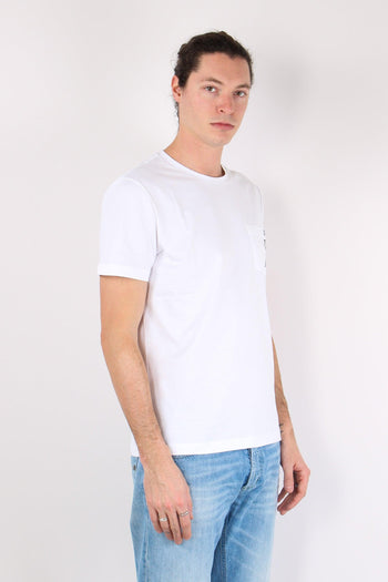 T-shirt Cotone Taschino Bianco - 2