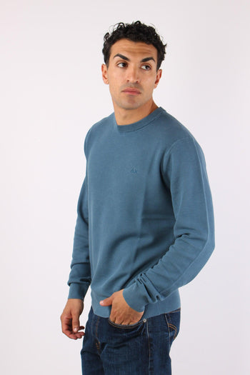 Maglia Girocollo Punto Riso Avio - 6