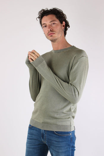 Girocollo Basico Cotone Green Fade - 5