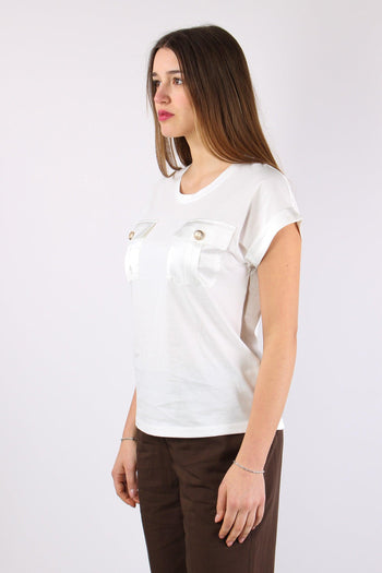 Antoine T-shirt Cotone Taschiine White - 5