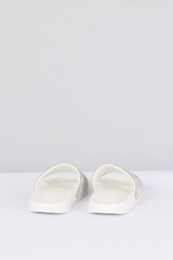 Ciabatta Fascia Strass Bianco - 3