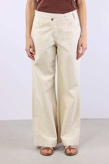 Pantalone Abbottonatura Asimet Naturale - 2