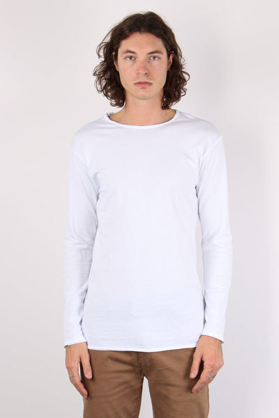 T-shirt Manica Lunga Cotone Bianco