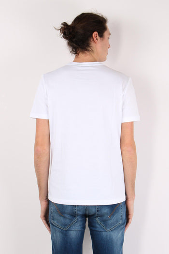 T-shirt Cotone Logo Bianco - 3