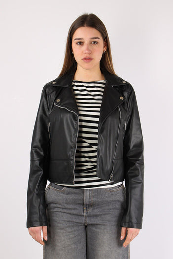 Chiodo Ecopelle Nero - 3