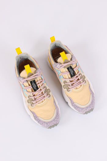 Sneakers Yamano Suede Animalier Lilac/pink - 5