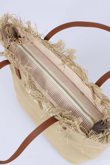 City Bag Mid Frange Beige - 4