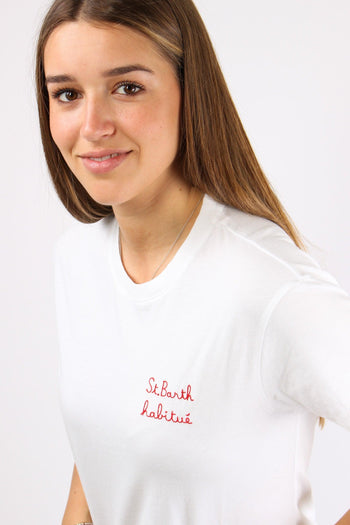 T-shirt St Barth Habitue Bianco - 6