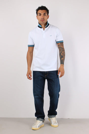 Polo Collo Bicolor Bianco - 3