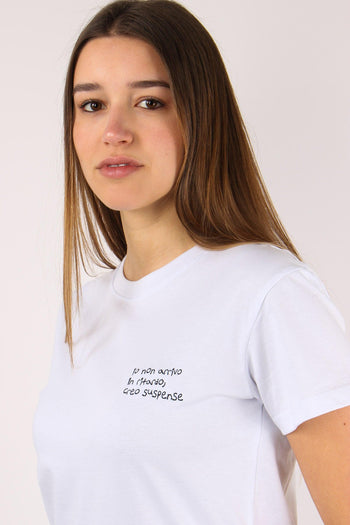 T-shirt Ricamo Creo Suspanse Bianco - 3