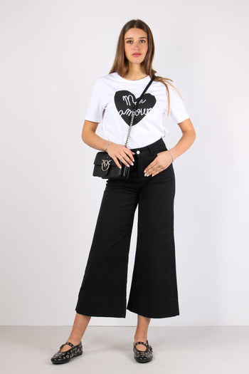 T-shirt Cuore Ricamo Bianco - 4