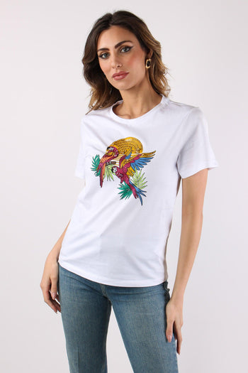T-shirt Stampa Tucano Bianco - 2