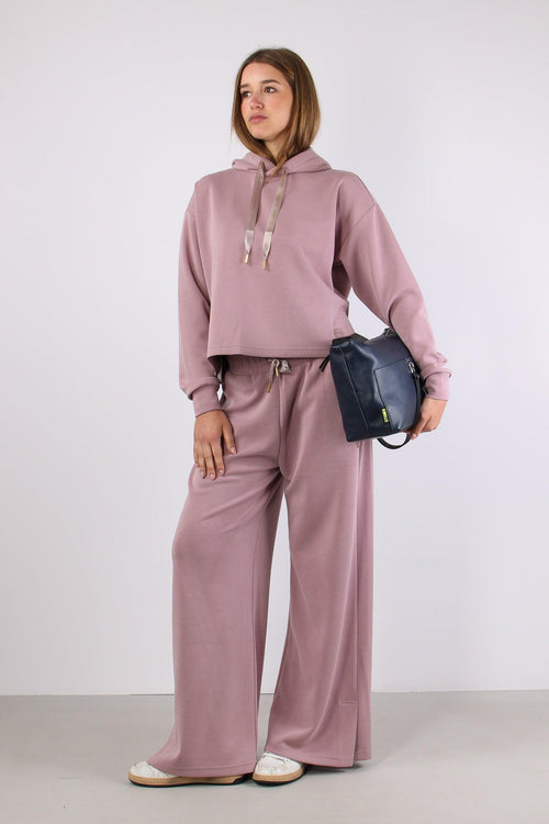 Felpa Modal Crop Coulisse Paris