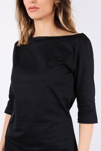 T-shirt Manica 3/4 Logo Nero - 2