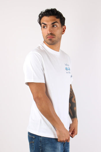T-shirt Scritta Ricami Italians Spiaggina - 5