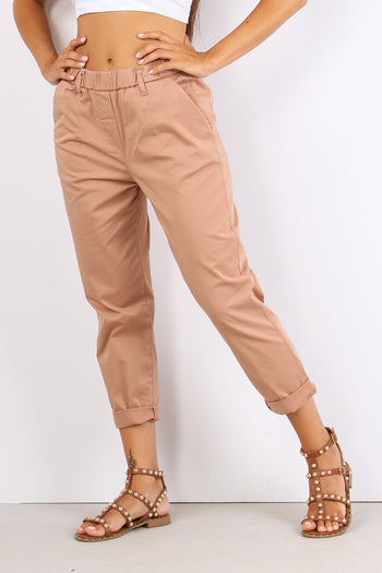 Pantalone Elastico Cotone Legg Nude - 3
