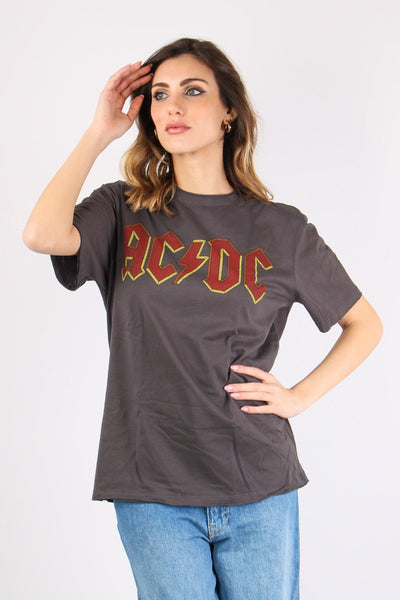 T-shirt Unisex Ac/dc Grigio