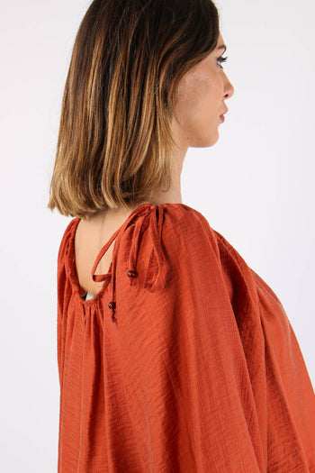 Blusa Scavo Sceso Laccetti Col Ruggine - 6