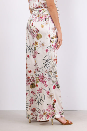 Pantalone Palazzo Fantasia Fio Panna - 6